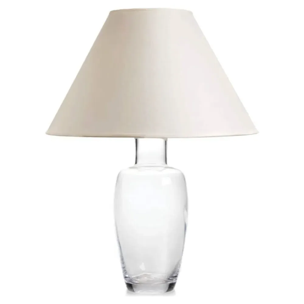 Fairlee Large Empire Shade Table Lamp - Clear, Glass