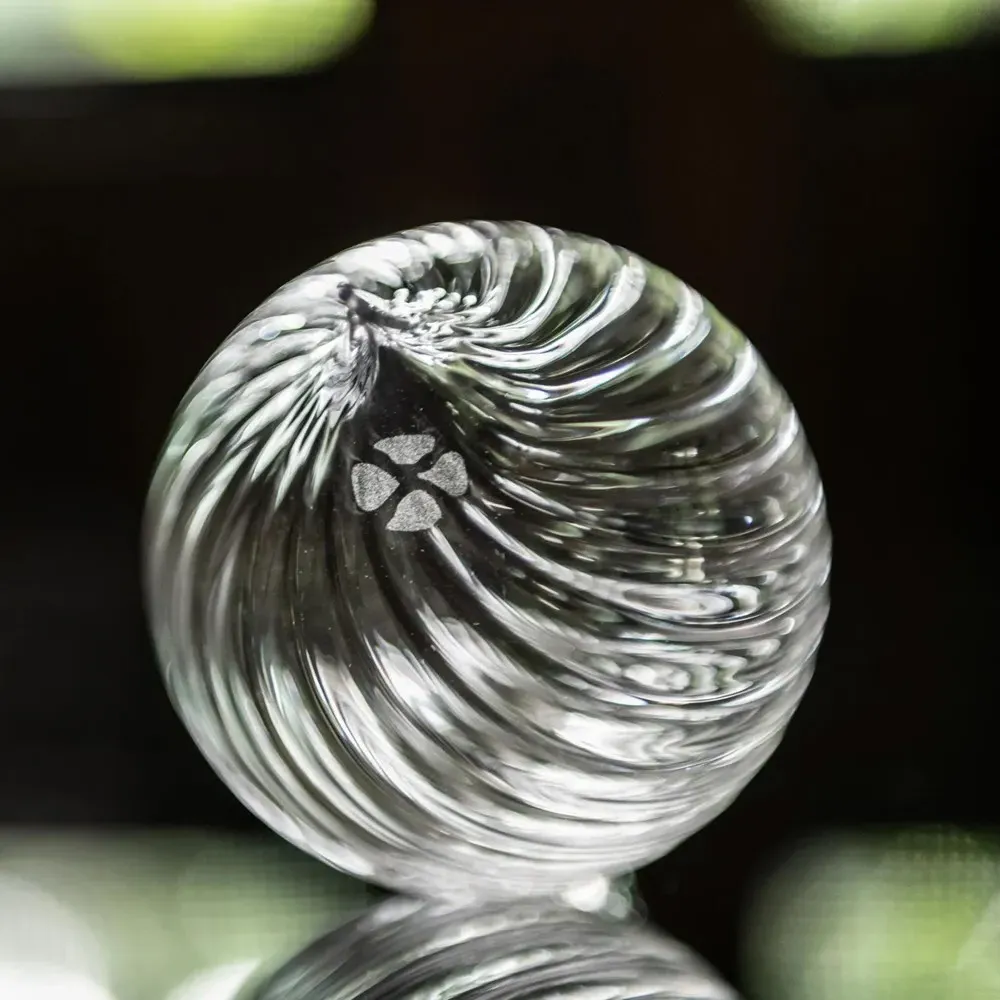 Finial Optic Glass Ornament - Clear