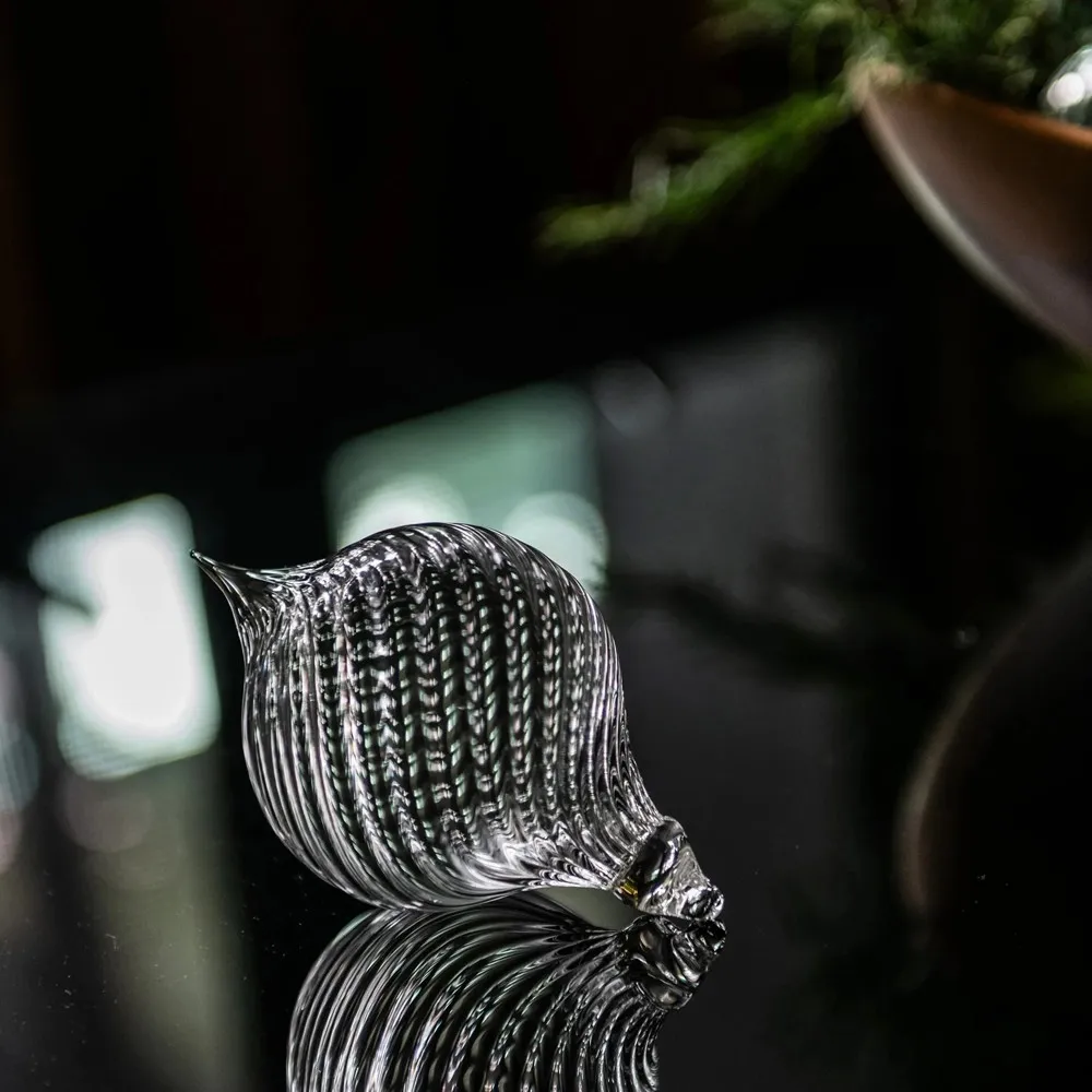 Finial Optic Glass Ornament - Clear