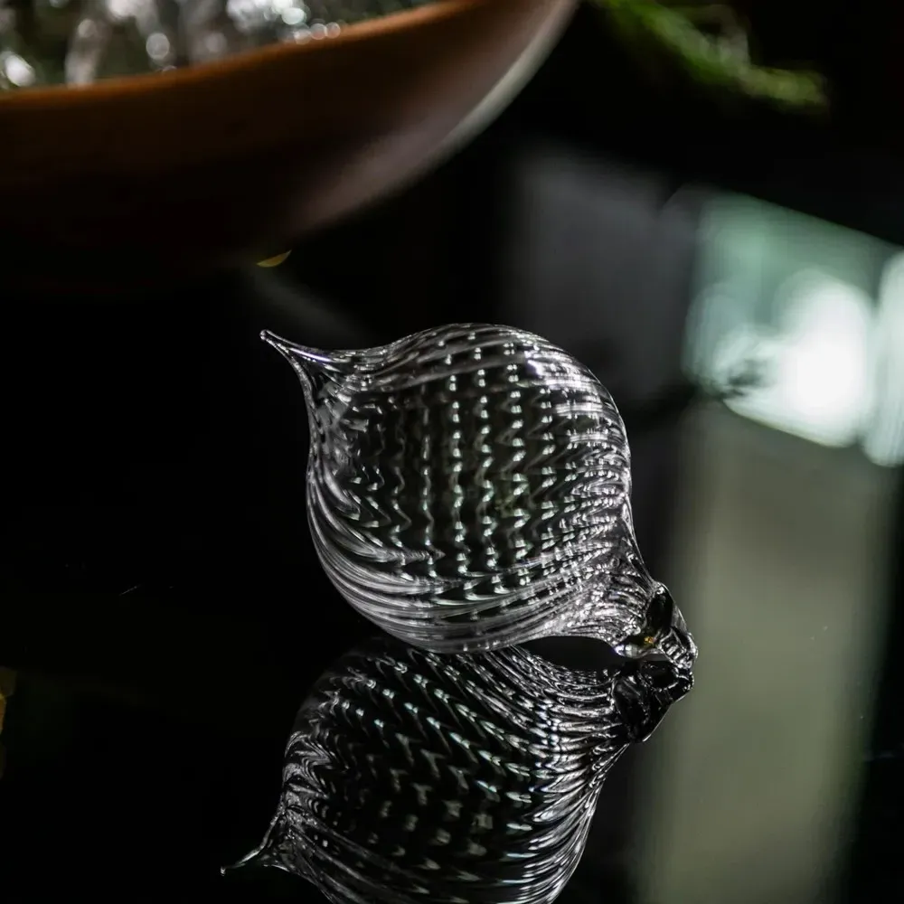 Finial Optic Glass Ornament - Clear