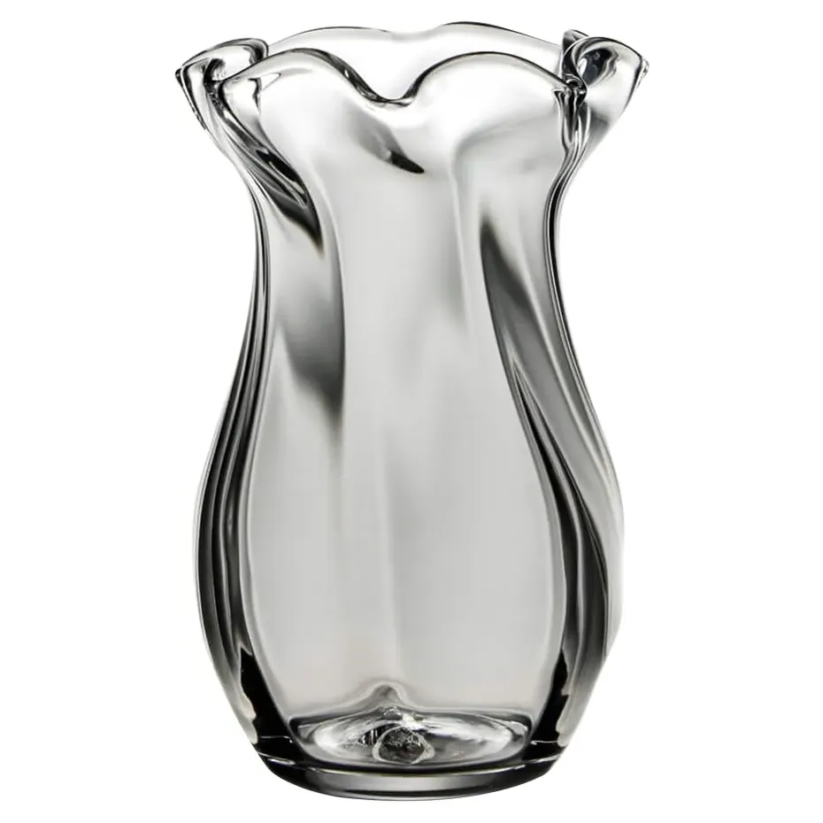 French Small Chelsea Optic Glass Vase - Clear image