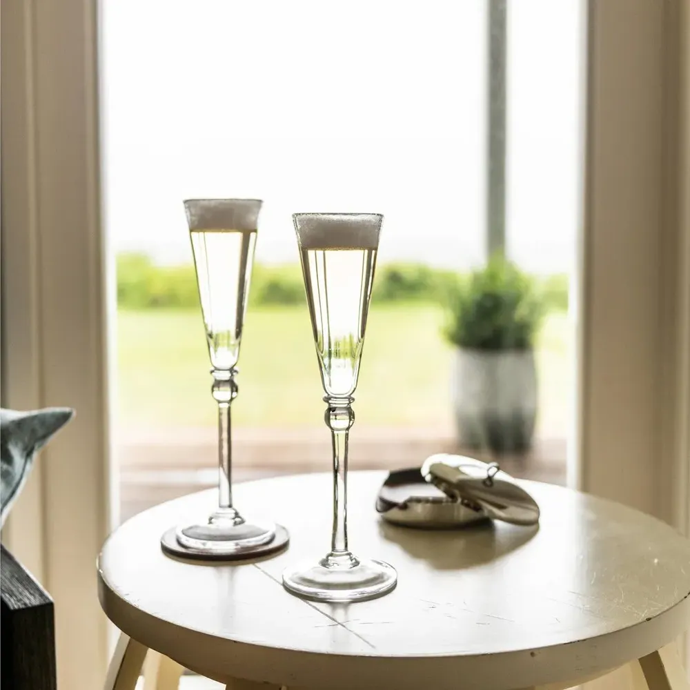 Hartland Champagne Flute Set of 2 - Clear