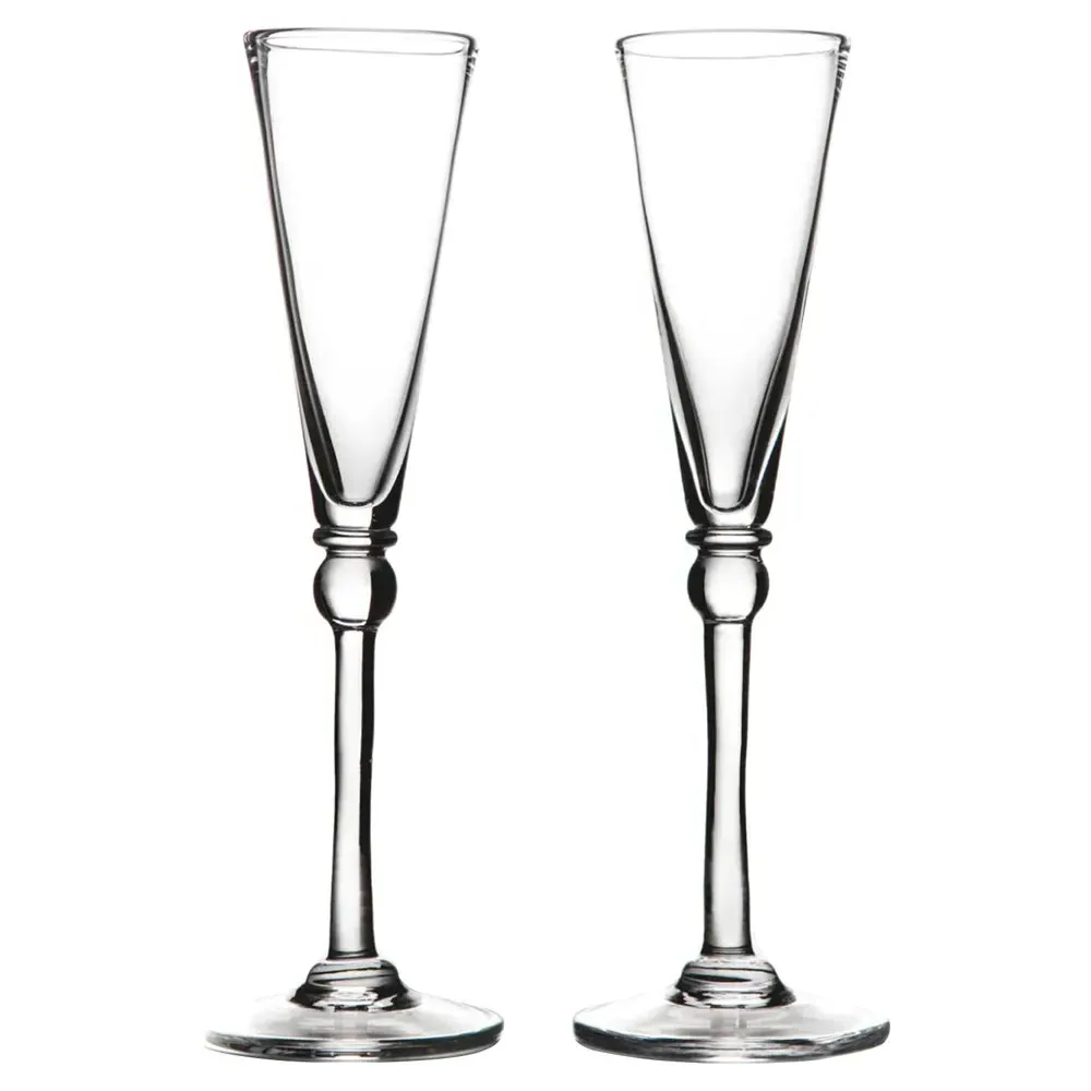 Hartland Champagne Flute Set of 2 - Clear