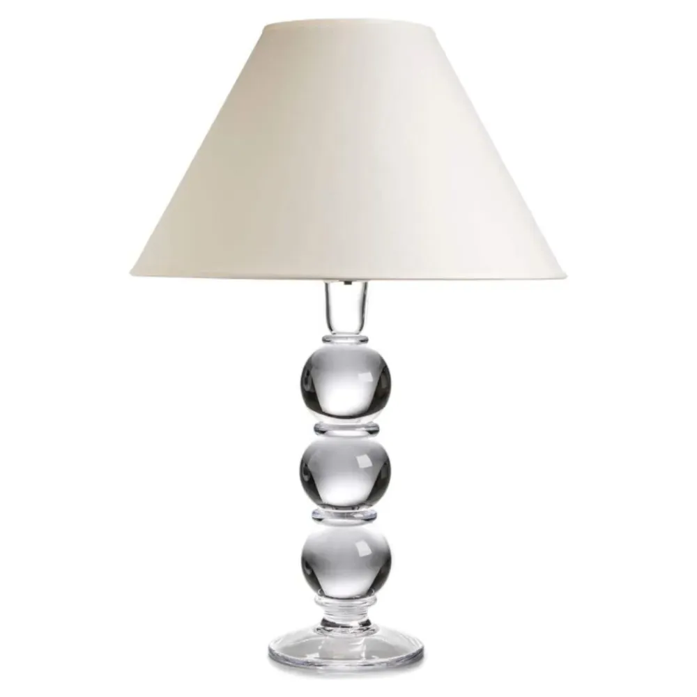Hartland Large Empire Shade Table Lamp - Clear, Glass