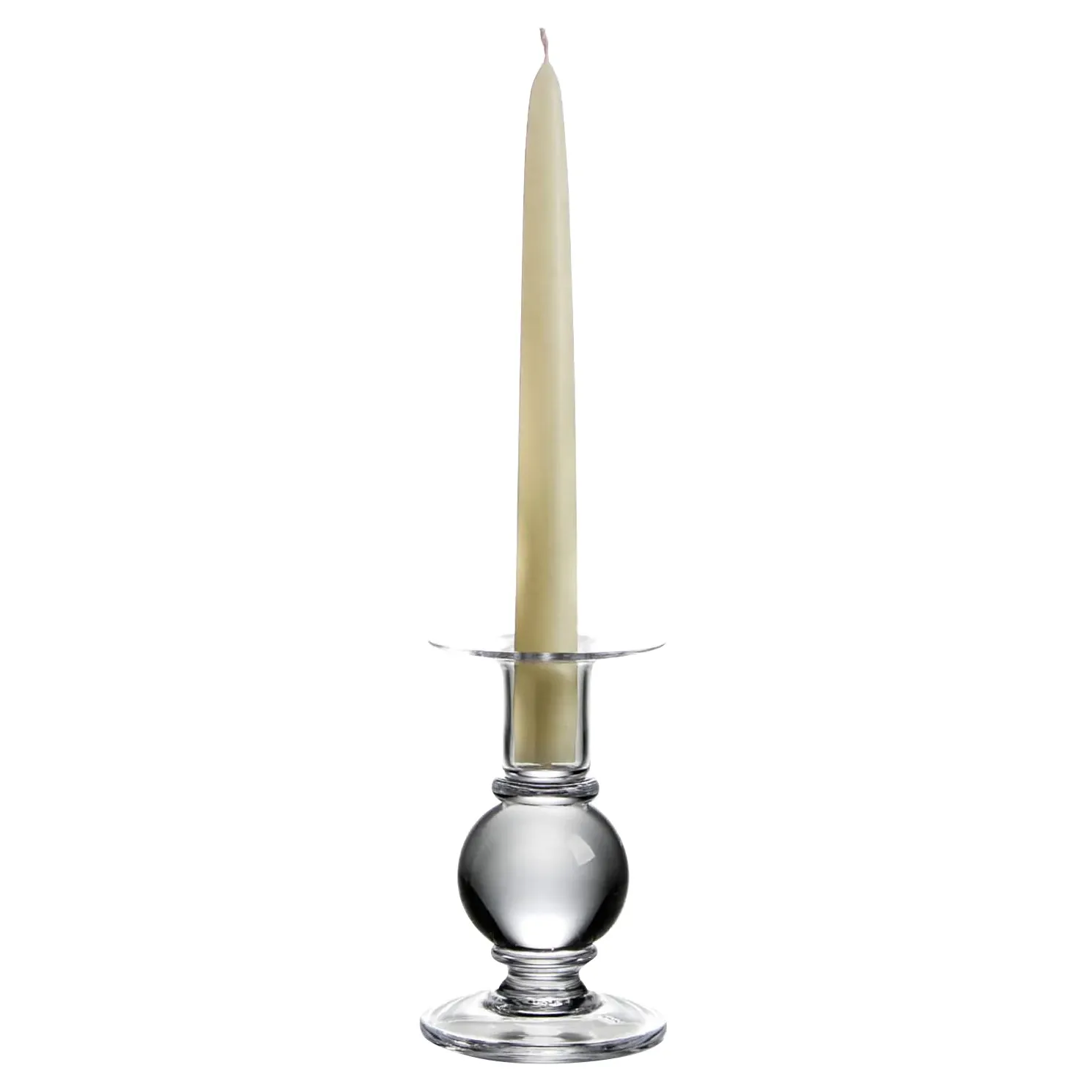 Hartland Large Glass Candlestick - Clear