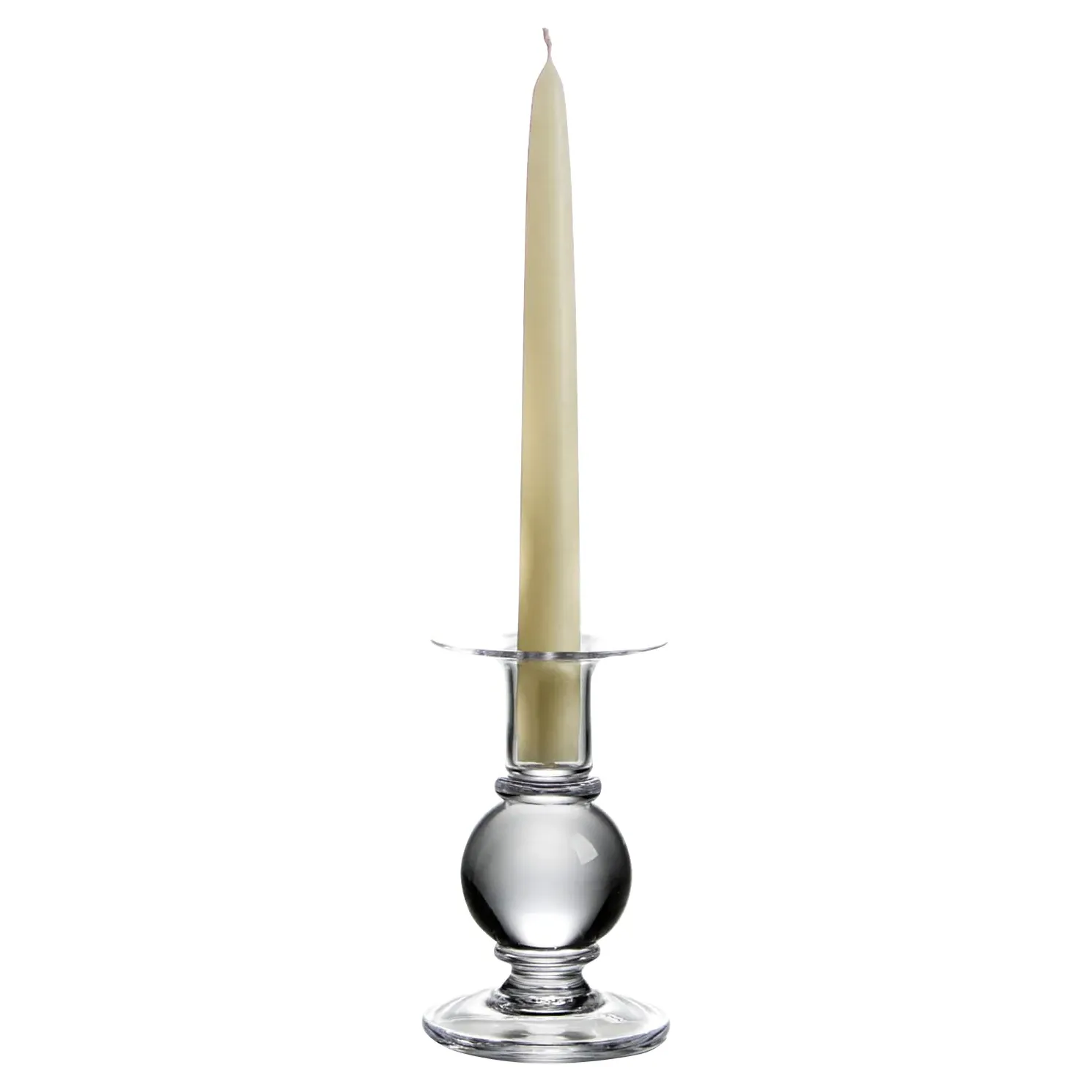 Hartland Small Glass Candlestick - Clear image