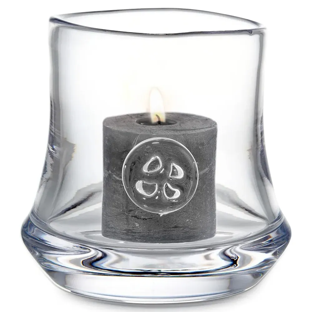 Madison Glass Hurricane Candleholder - Clear