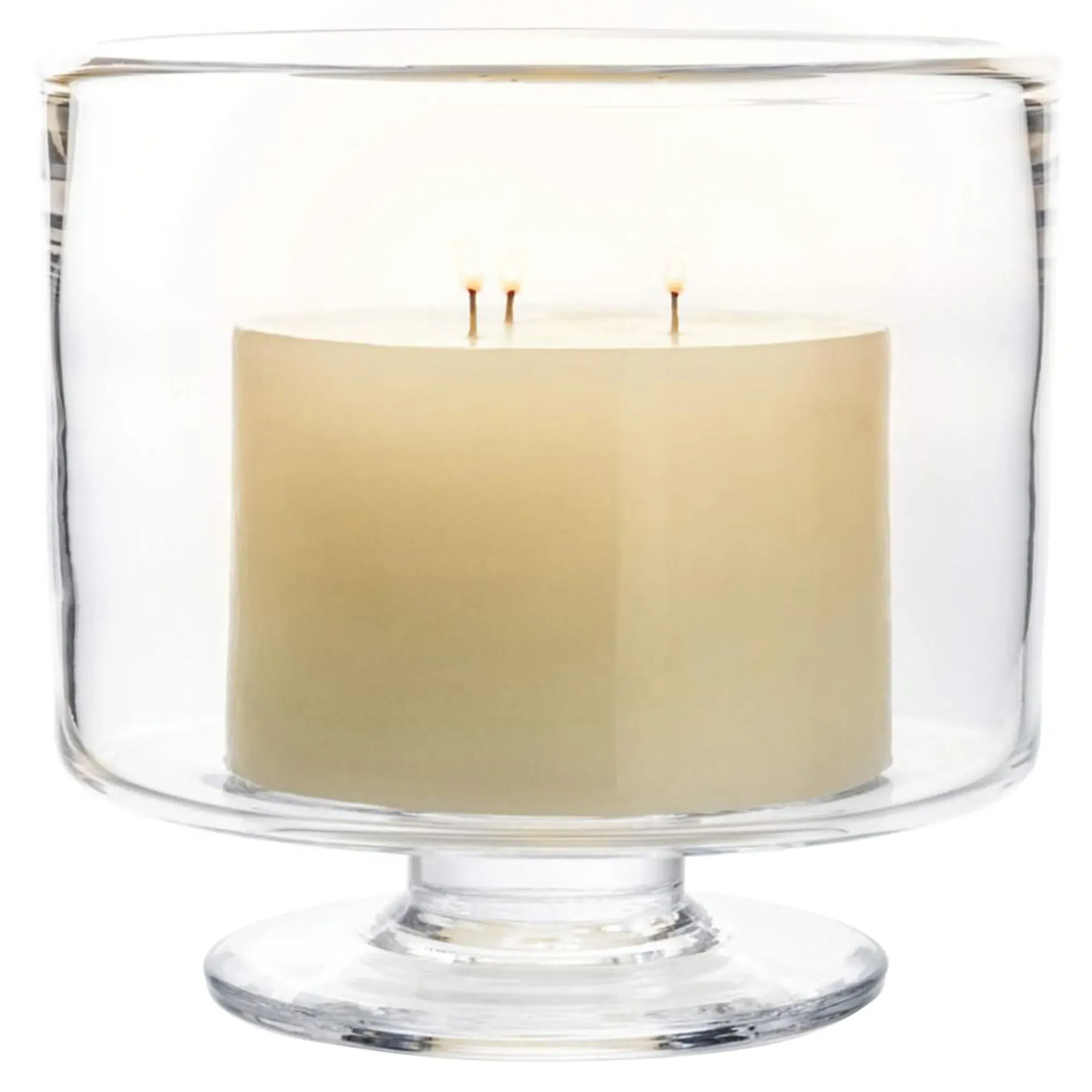 Nantucket Glass Hurricane Candleholder - Clear image