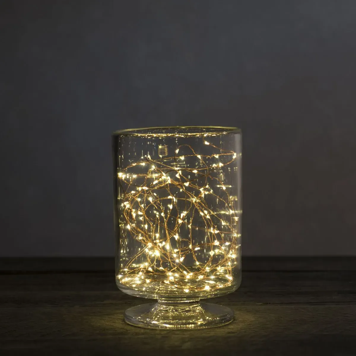 Nantucket Large Glass Candle Holder - Clear