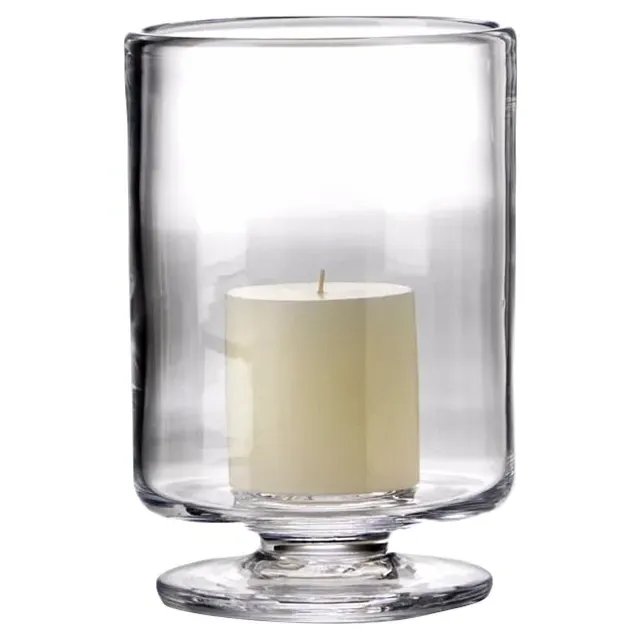 Nantucket Large Glass Candle Holder - Clear