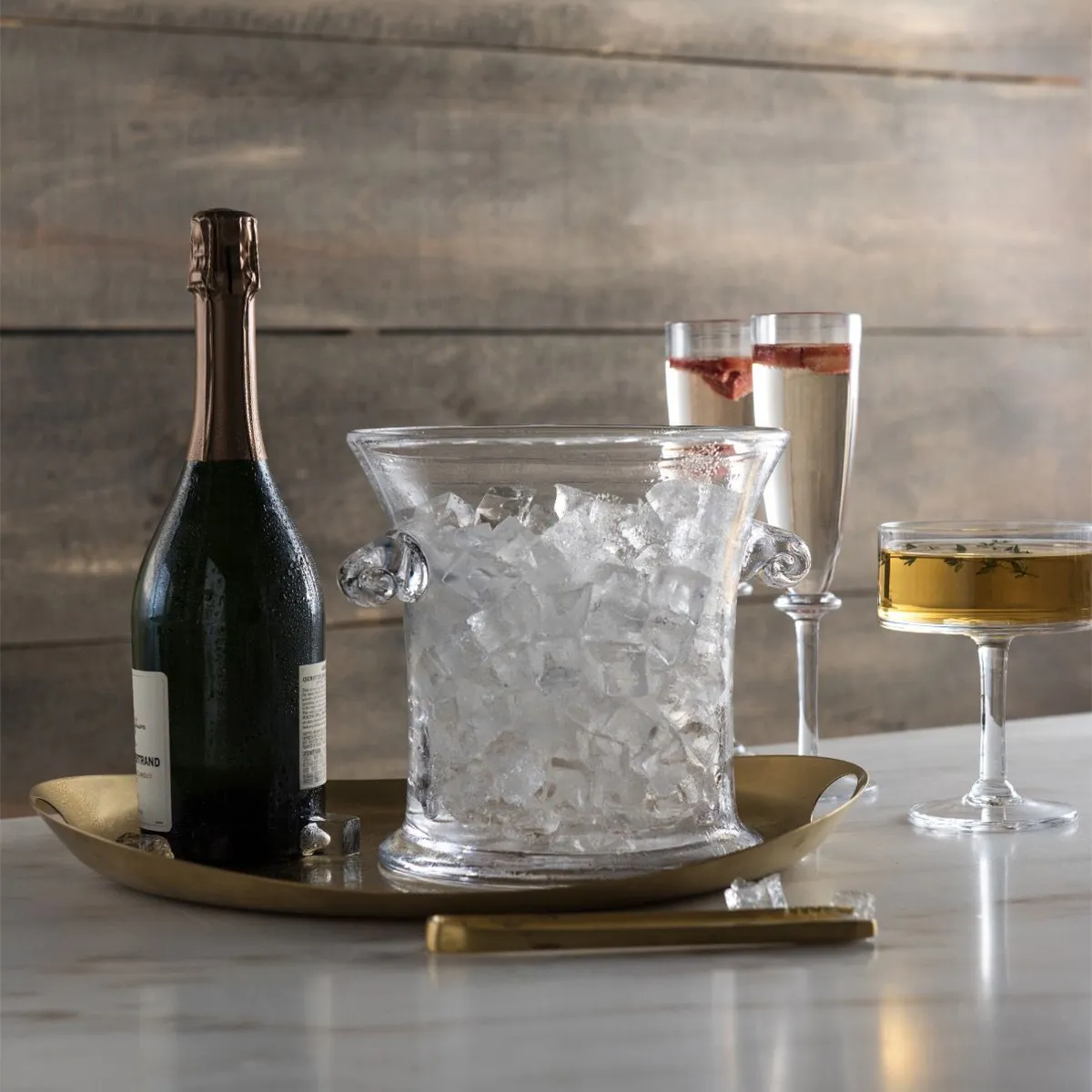 Norwich Medium Glass Ice Bucket - Clear