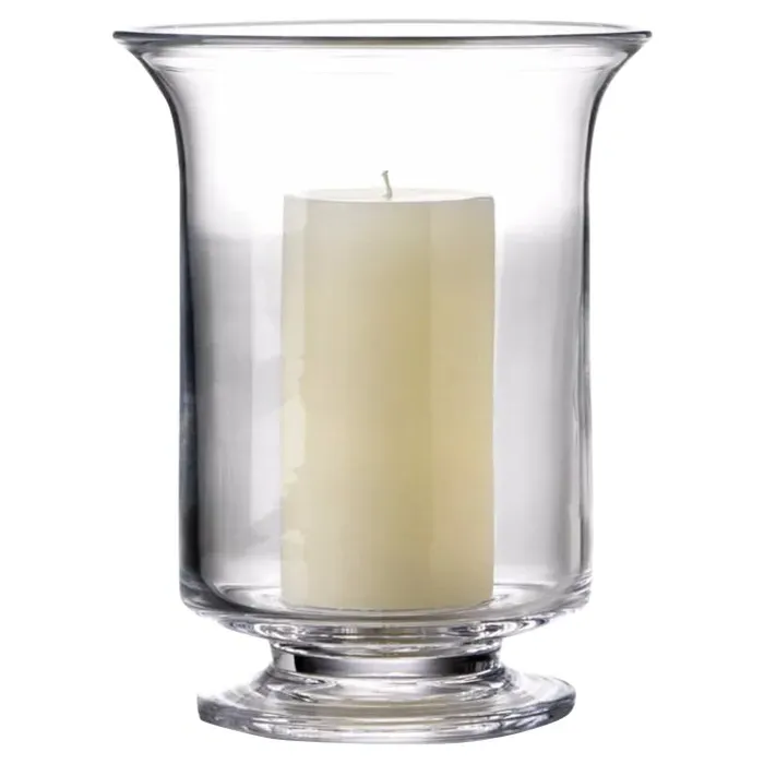 Revere Large Glass Hurricane - Clear