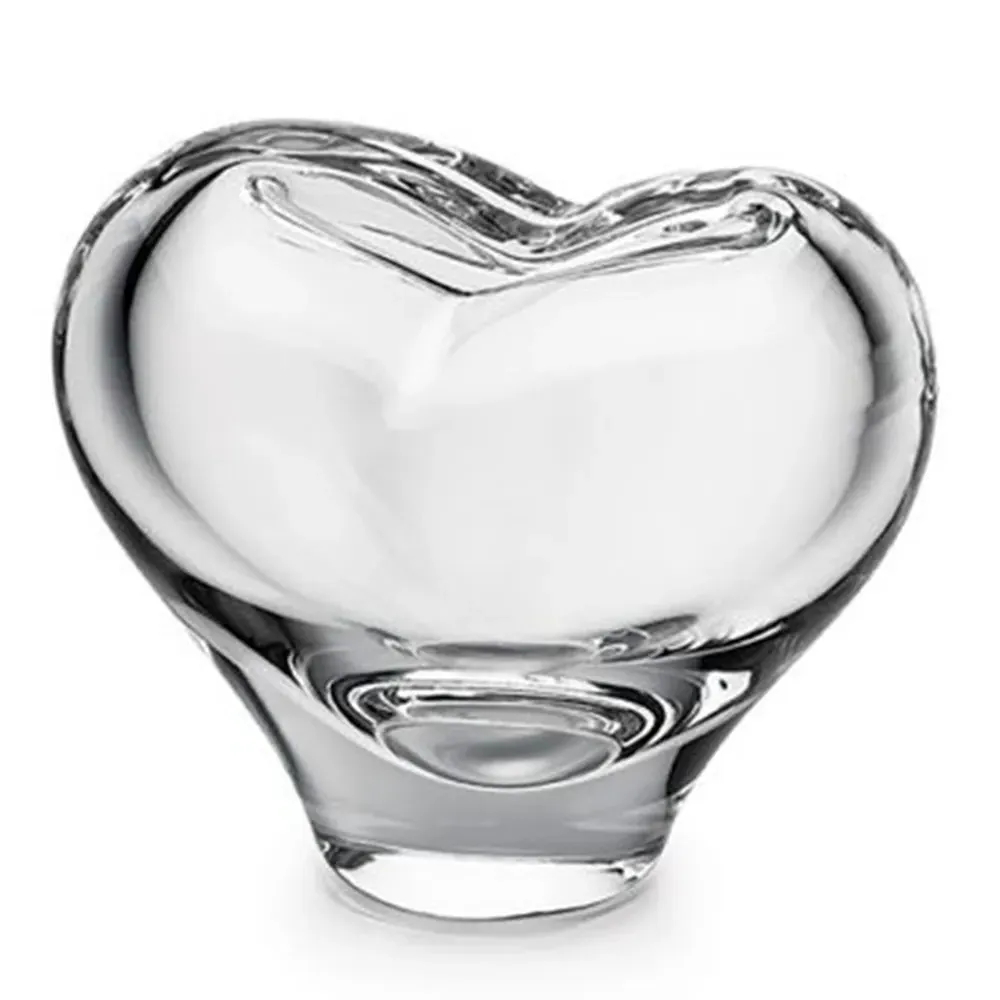 Romance Small Heart Vase - Clear, Glass