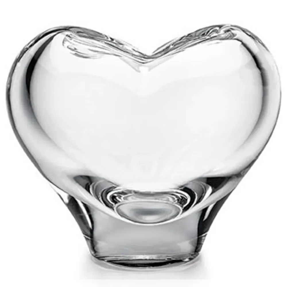 Romance Small Heart Vase - Clear, Glass image