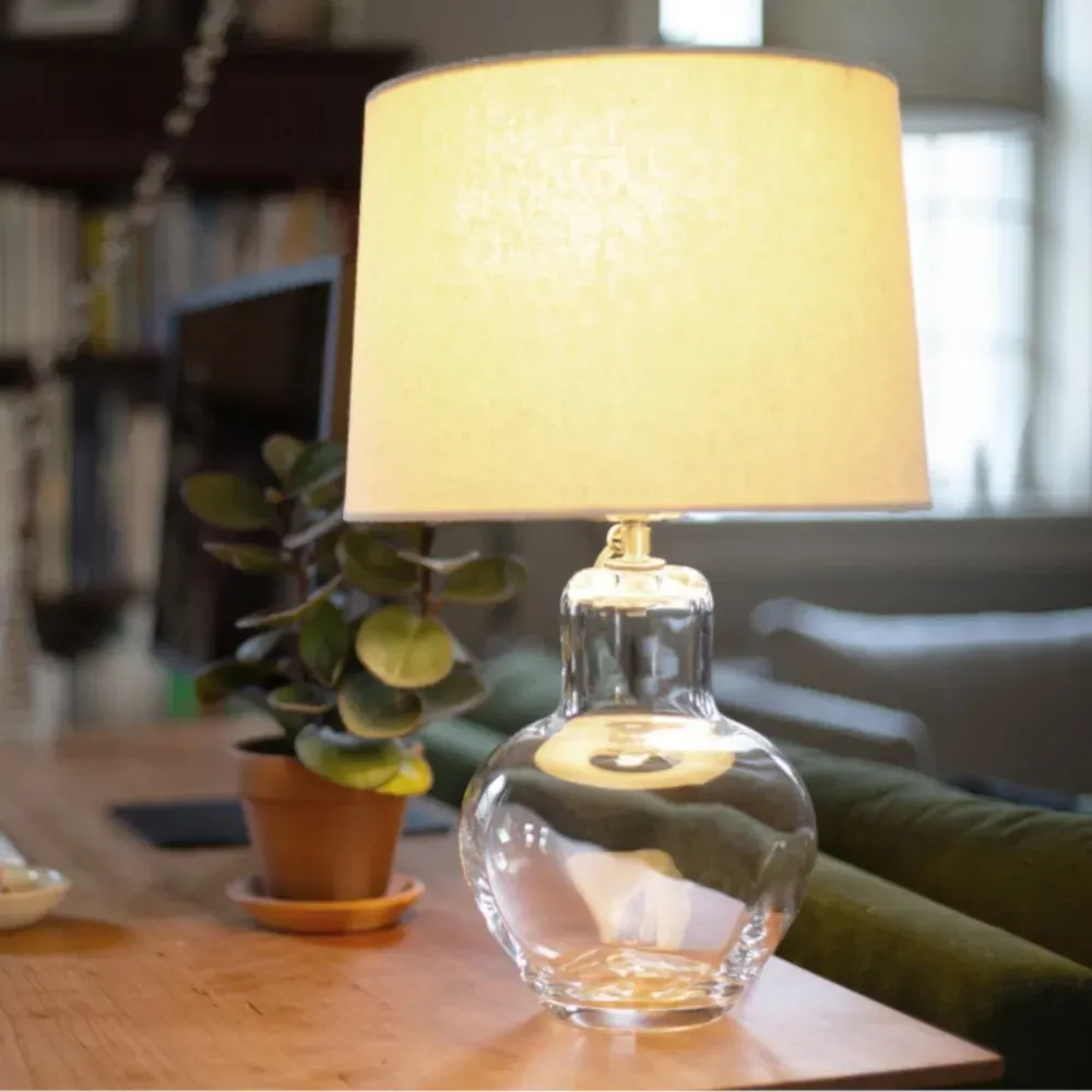 Shelburne Empire Shade Table Lamp - Clear, Glass