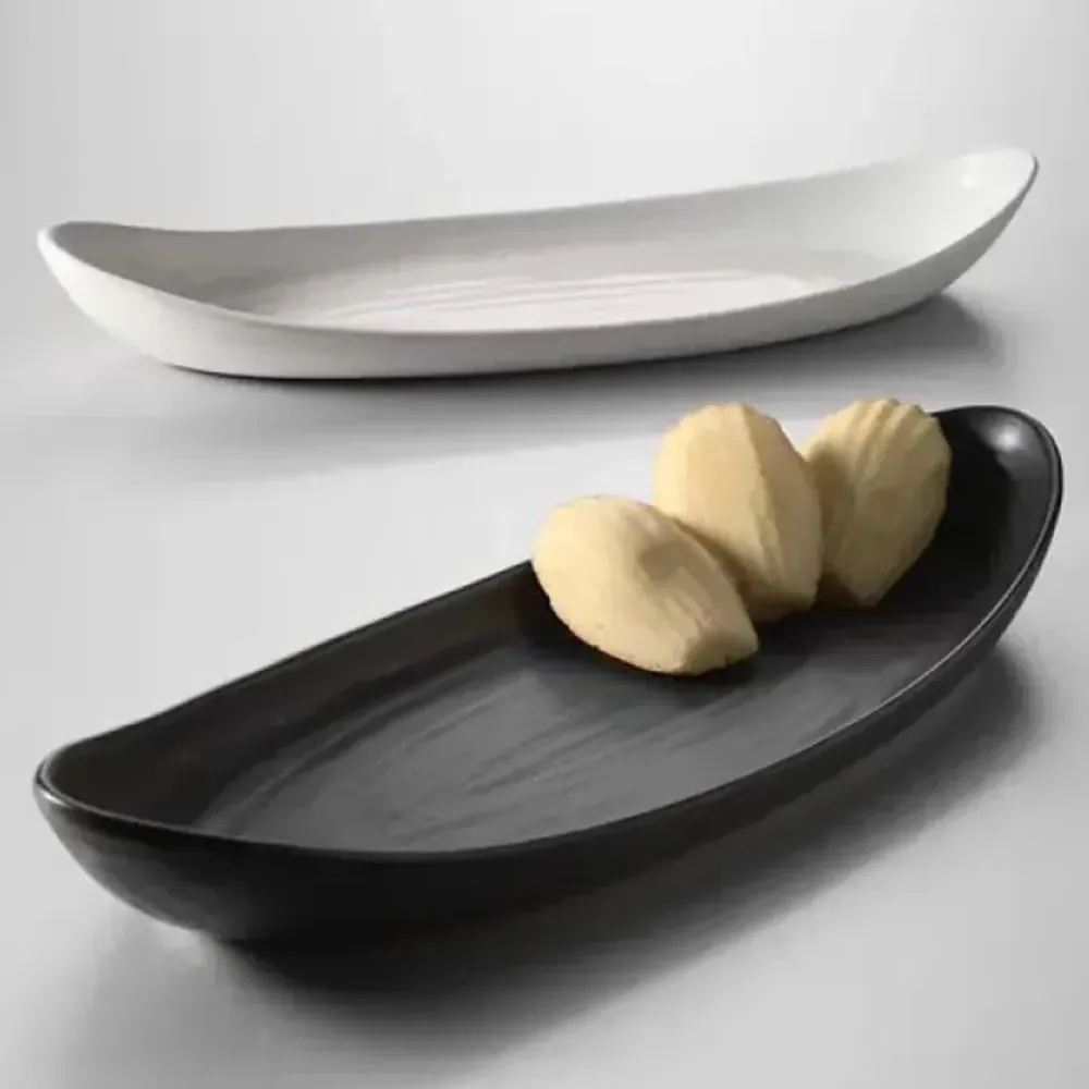 Simon Pearce Barre Large Serving Platter - Alabaster, Stoneware