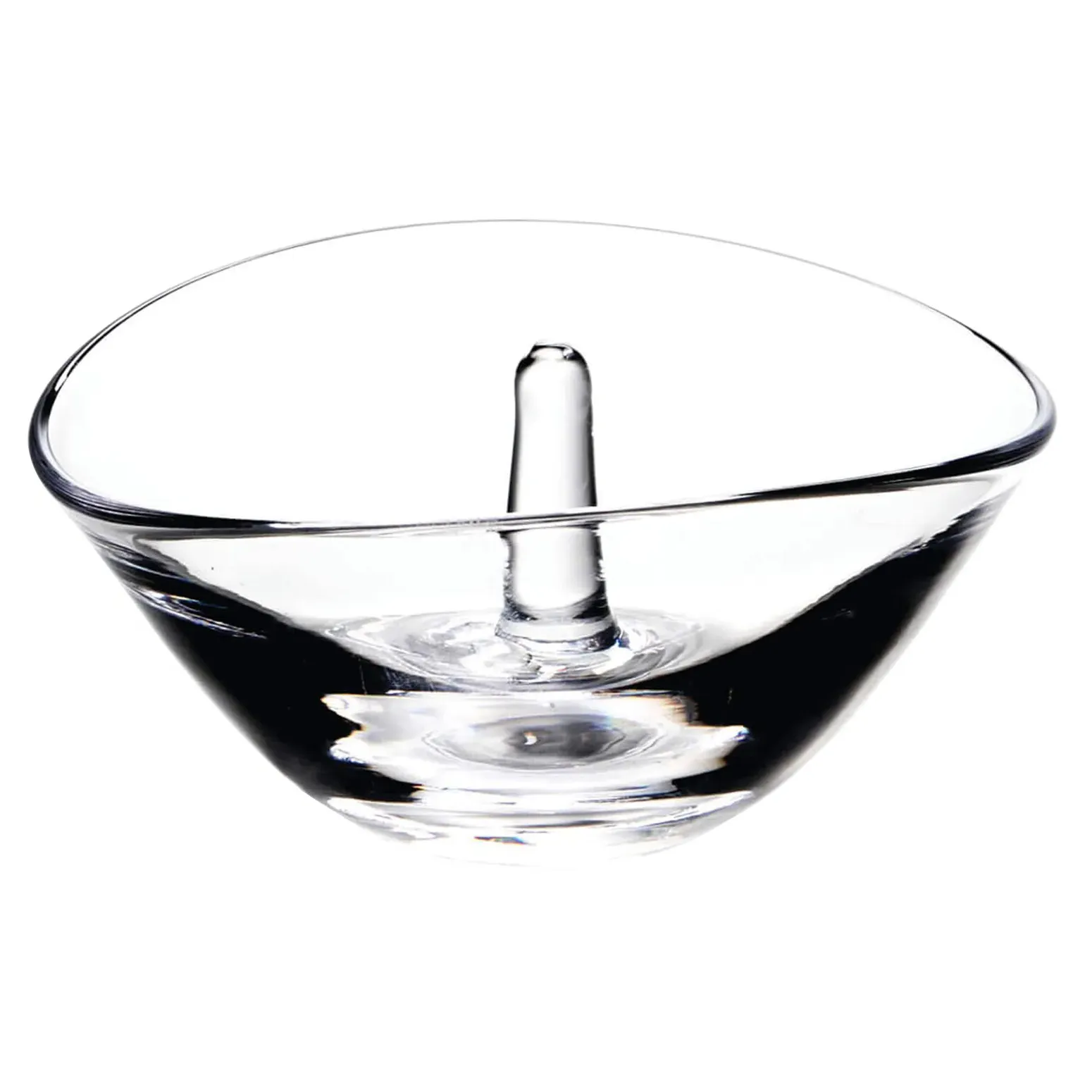Simon Pearce Champlain Glass Ring Holder - Clear image