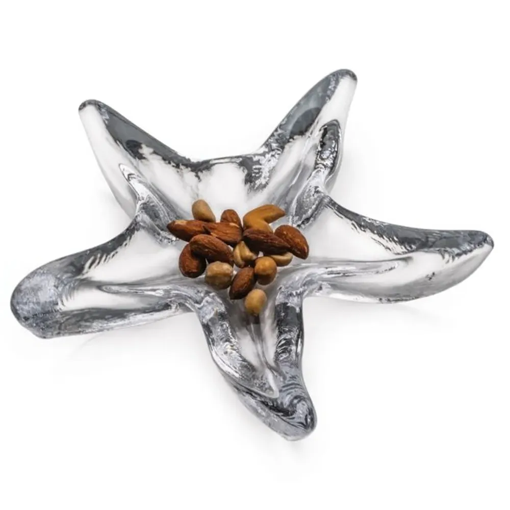 Simon Pearce Starfish Glass Dish - Clear