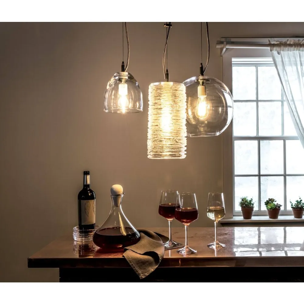 Simon Pearce Vintner Wine Decanter with Marble Stopper - Clear