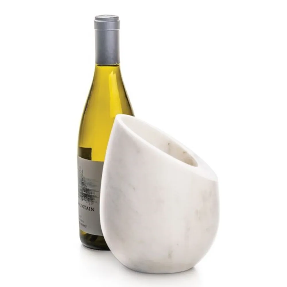 Simon Pearce Wine Chiller - White, Marble