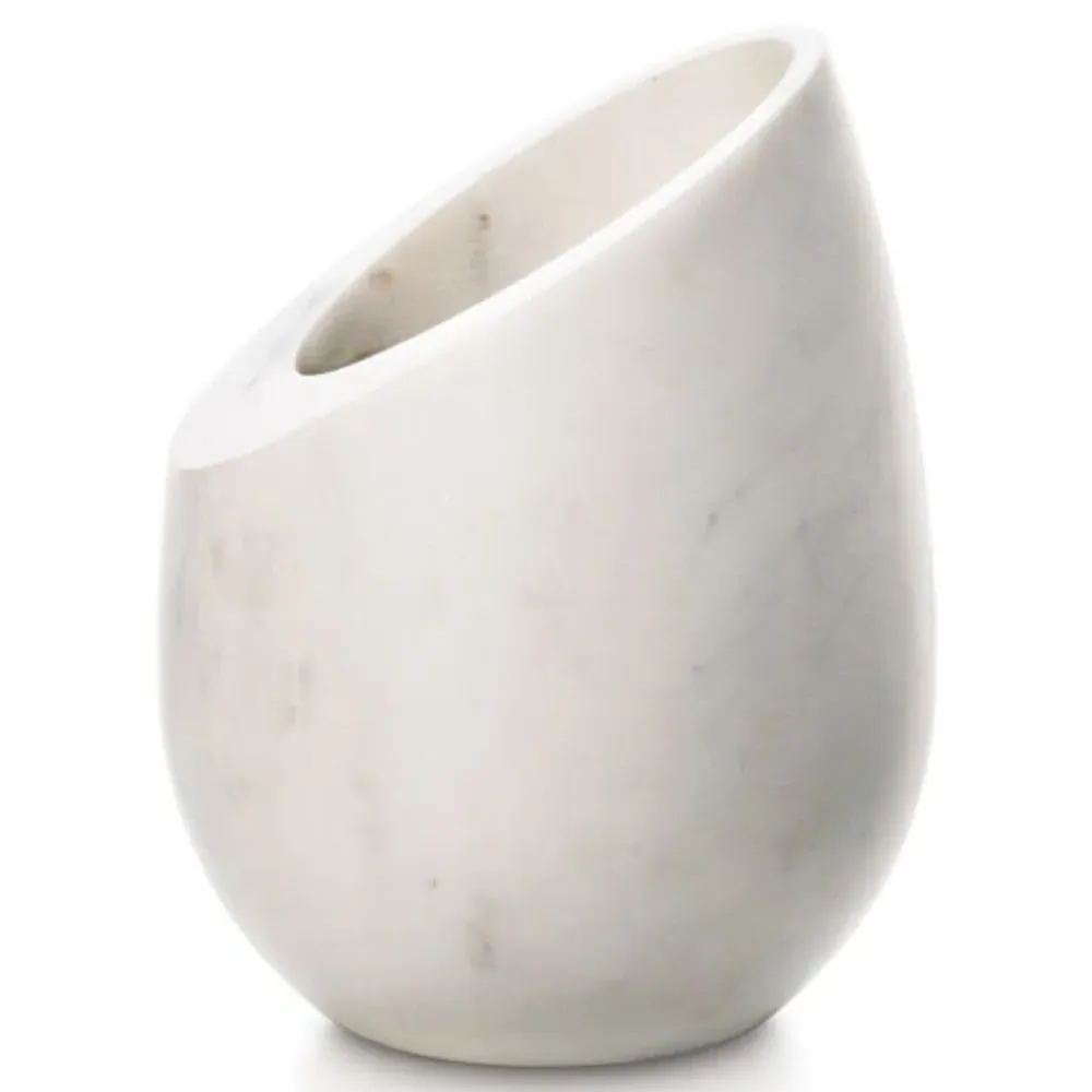 Simon Pearce Wine Chiller - White, Marble image