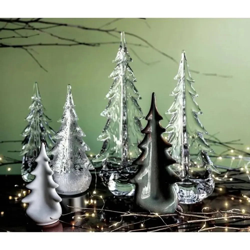 Vermont Crackle Glass Tree - Clear