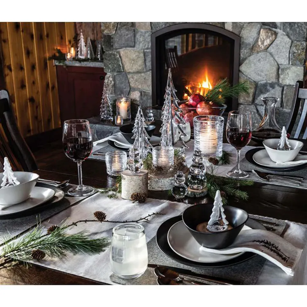 Vermont Crackle Glass Tree - Clear