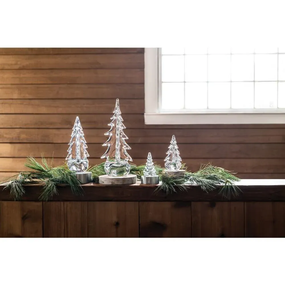 Vermont Crackle Glass Tree - Clear