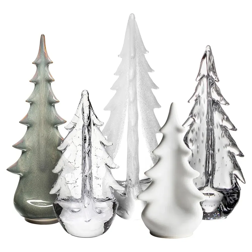Vermont Grove Evergreen Trees Set of 5 - Clear image