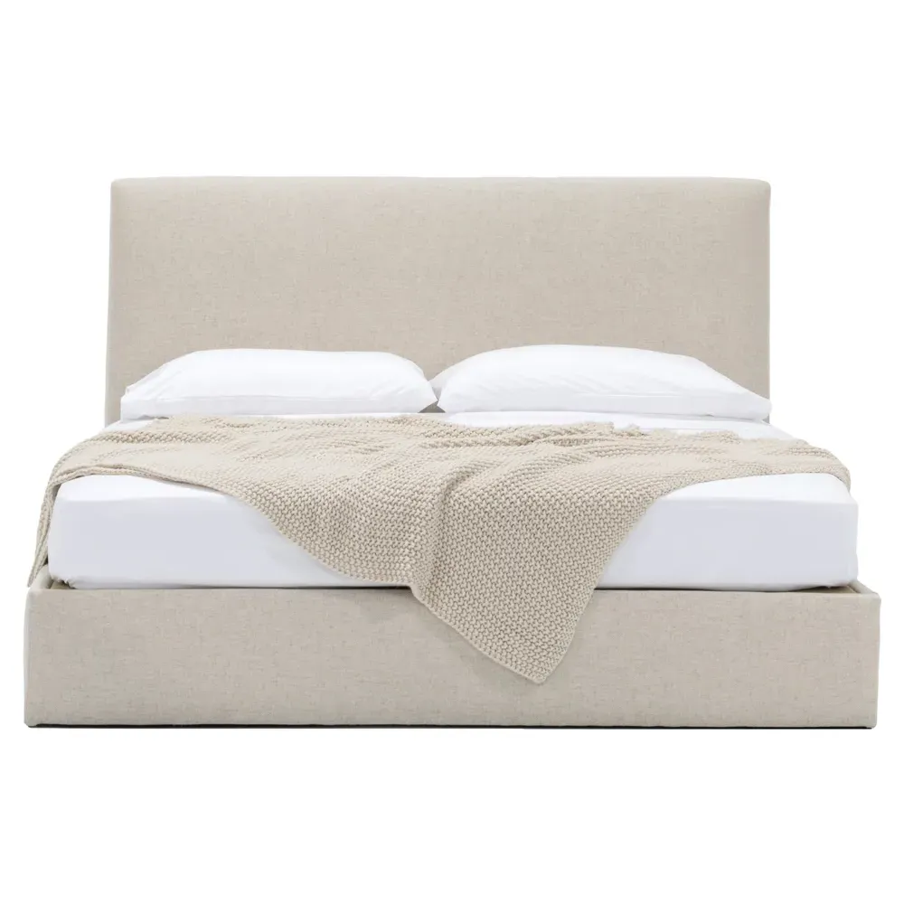 Aimee King Size Platform Bed - Revival Parchment