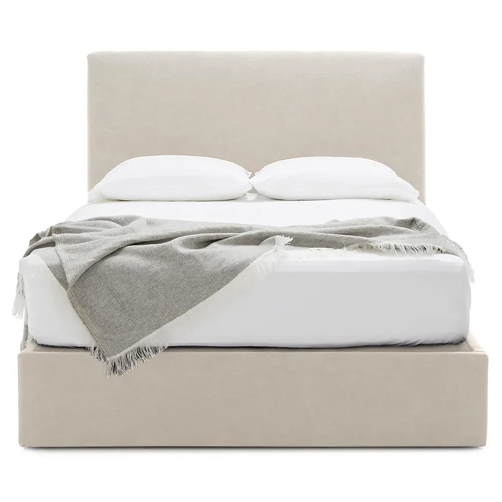 Aimee Queen Size Platform Bed - Sesame image