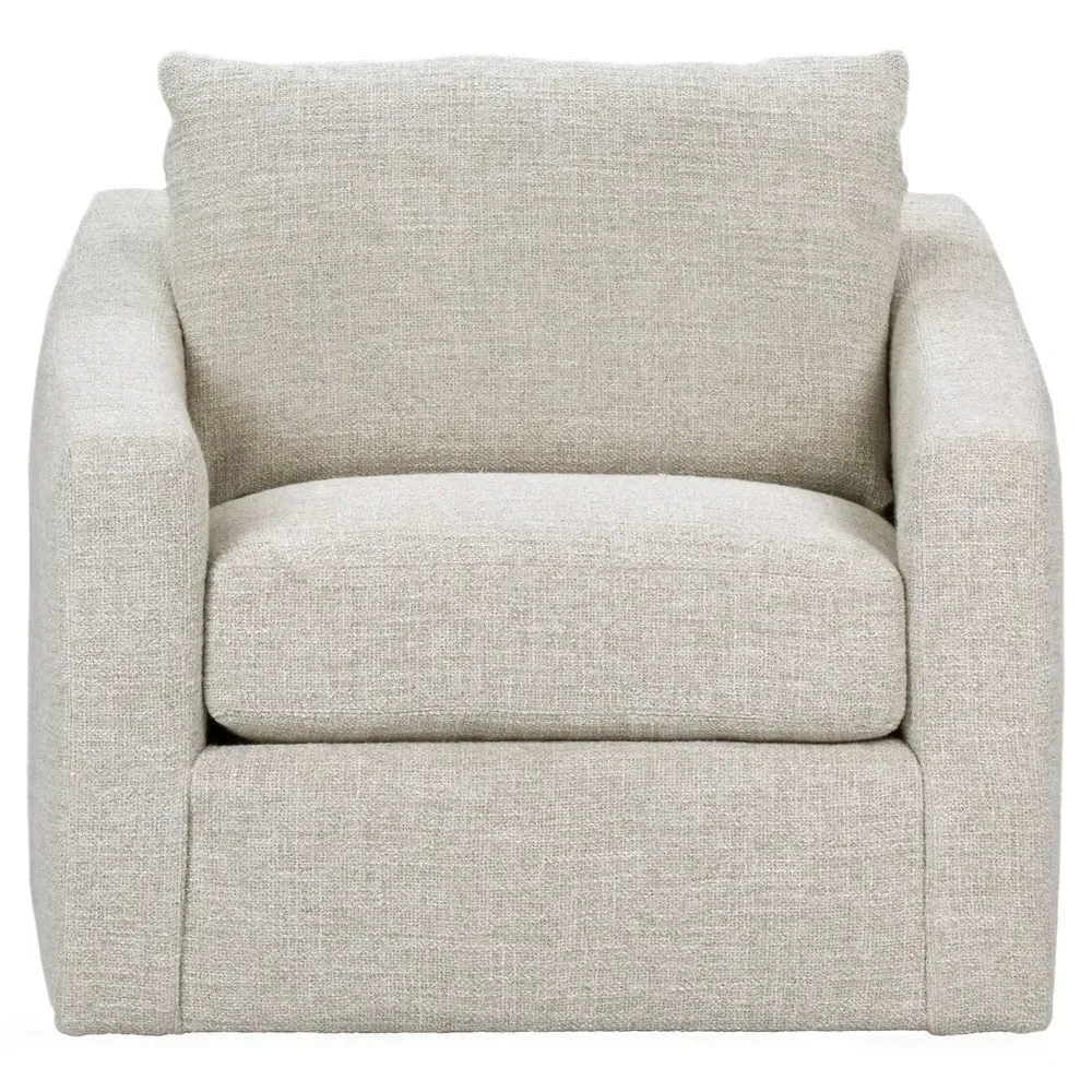 Duke Swivel Club Chair - Loreto Natural