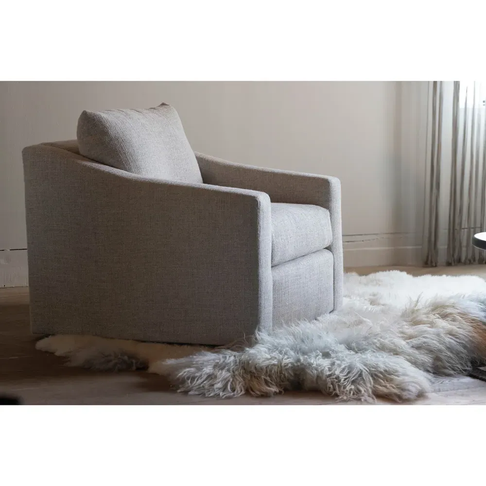 Duke Swivel Club Chair - Sesame