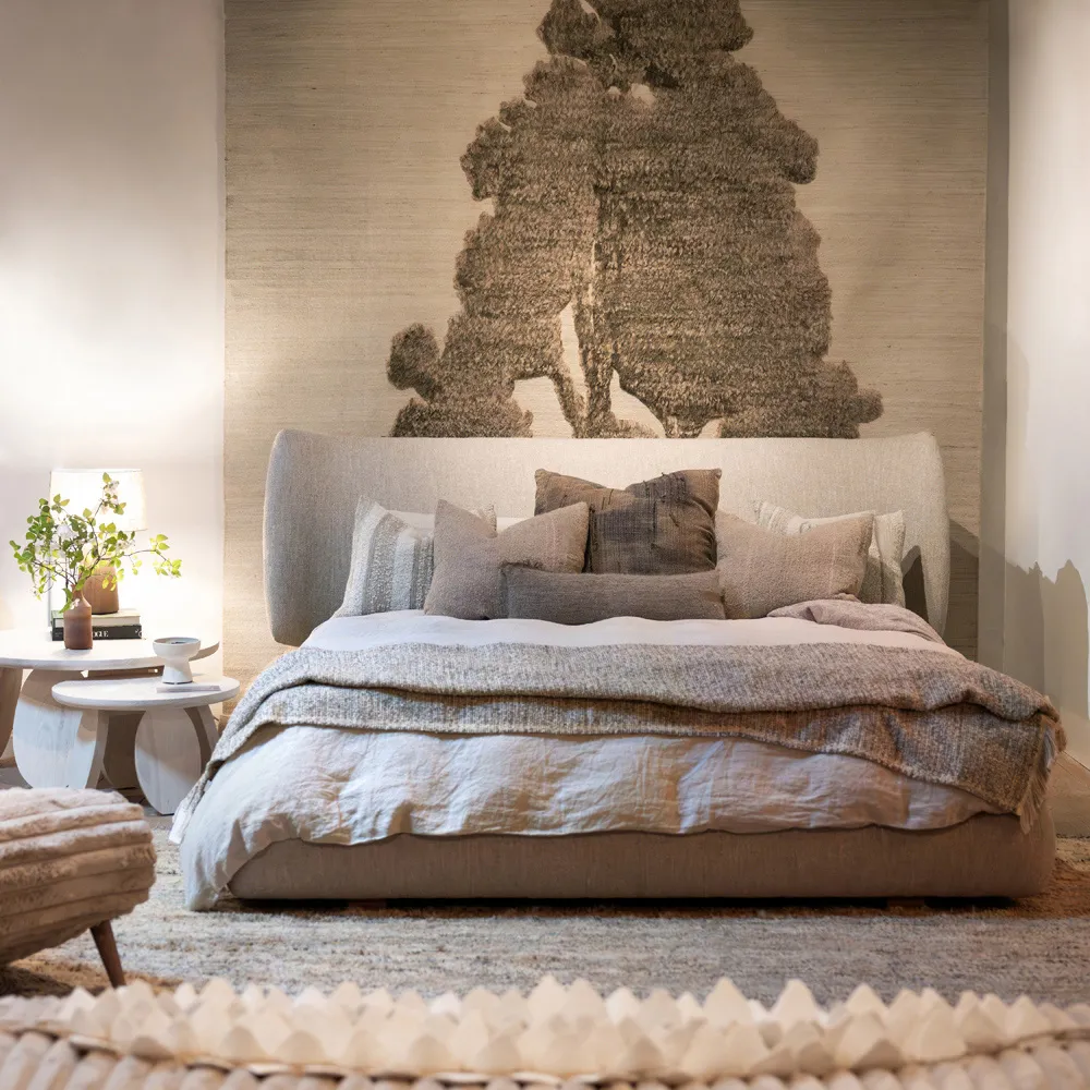 Gaston King Size Bed Frame - Revival Cotton