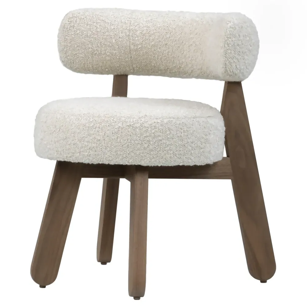 Gaston Round Dining Chair - Cotton