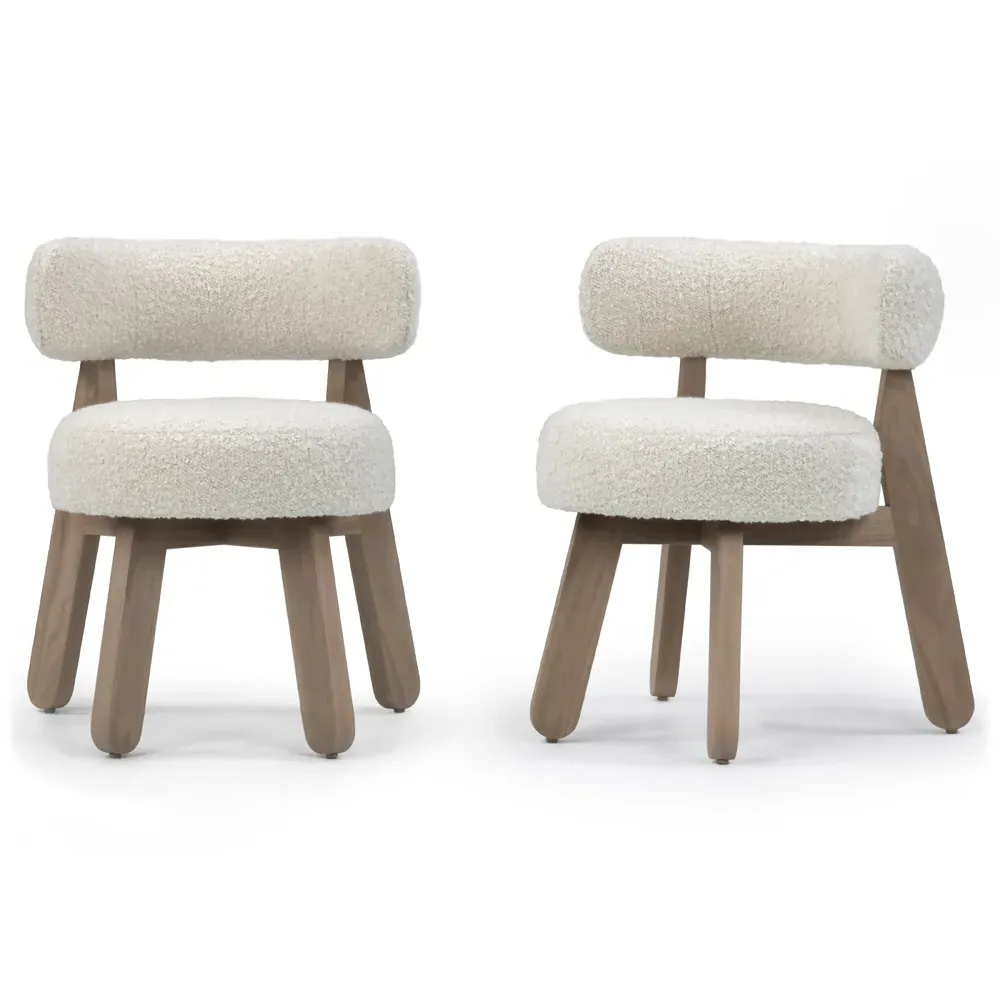 Gaston Round Dining Chair - Healey Flax