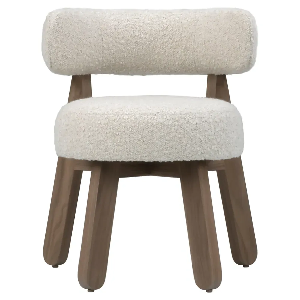 Gaston Round Dining Chair - Healey Flax