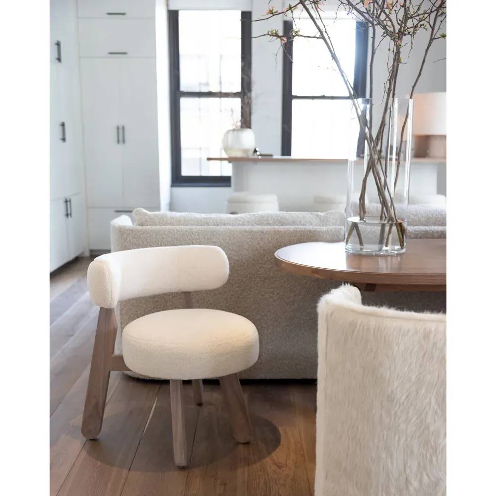 Gaston Round Dining Chair - Loreto Natural