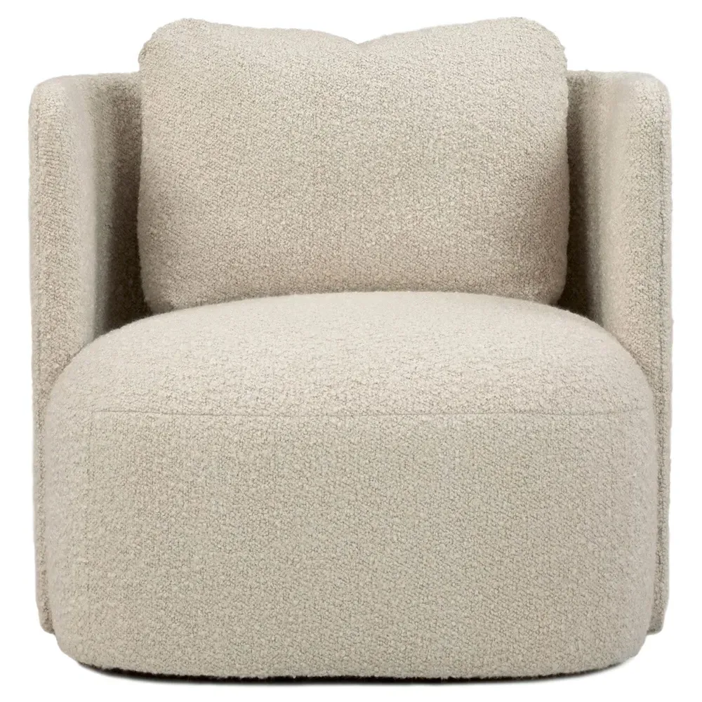 Hudson Swivel Club Chair - Healey Flax