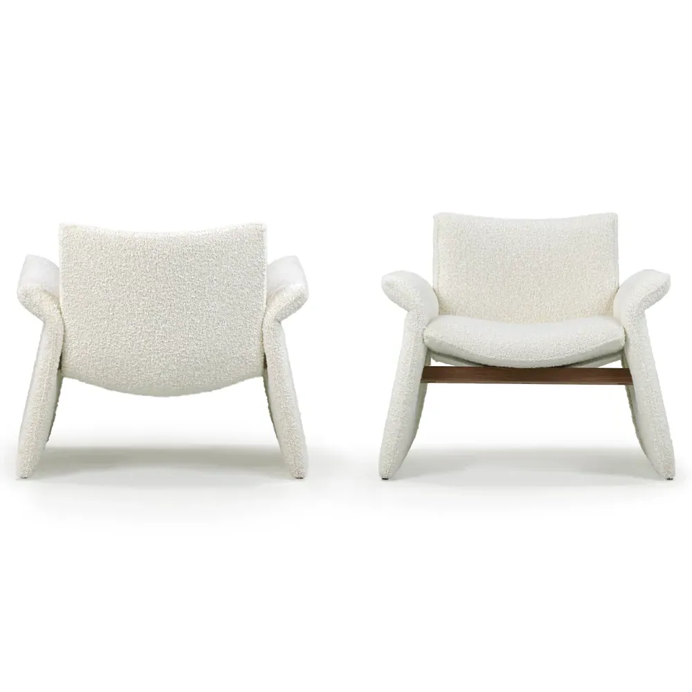 Oakley Arm Chair - Healey Flax, Walnut