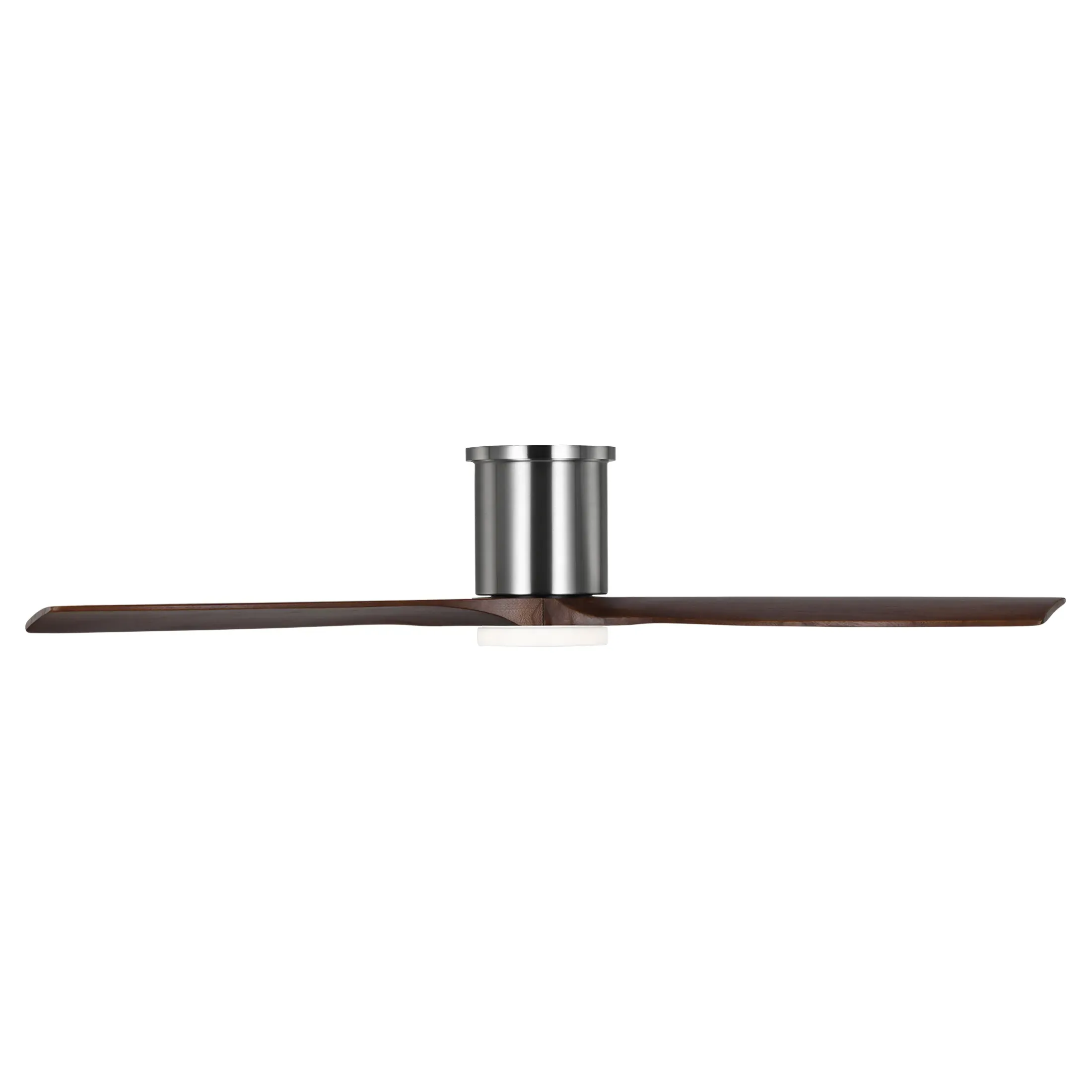Collins 52-Inch Smart Hugger LED Ceiling Fan - Brushed Steel