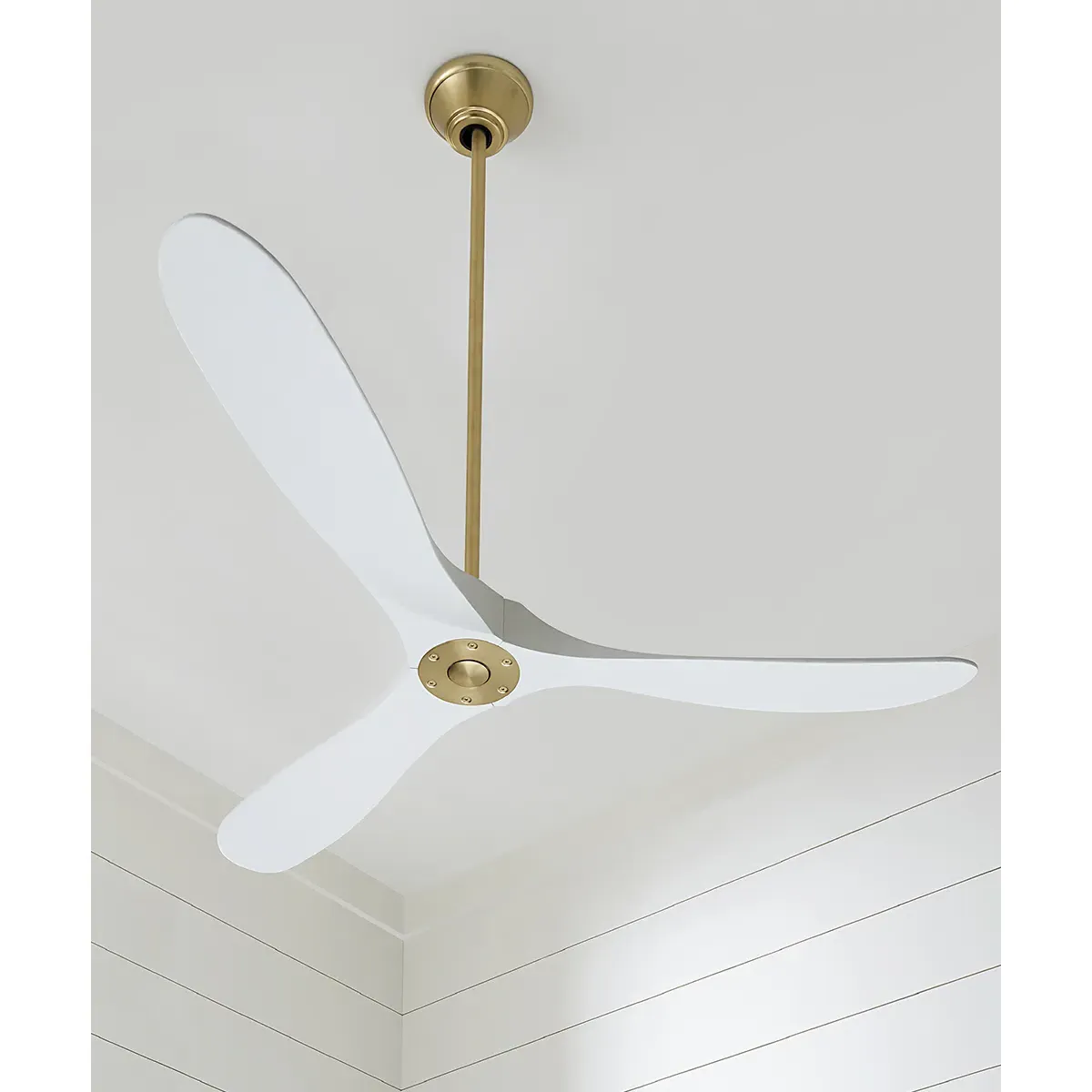 Maverick 60-Inch Ceiling Fan - Burnished Brass, Steel