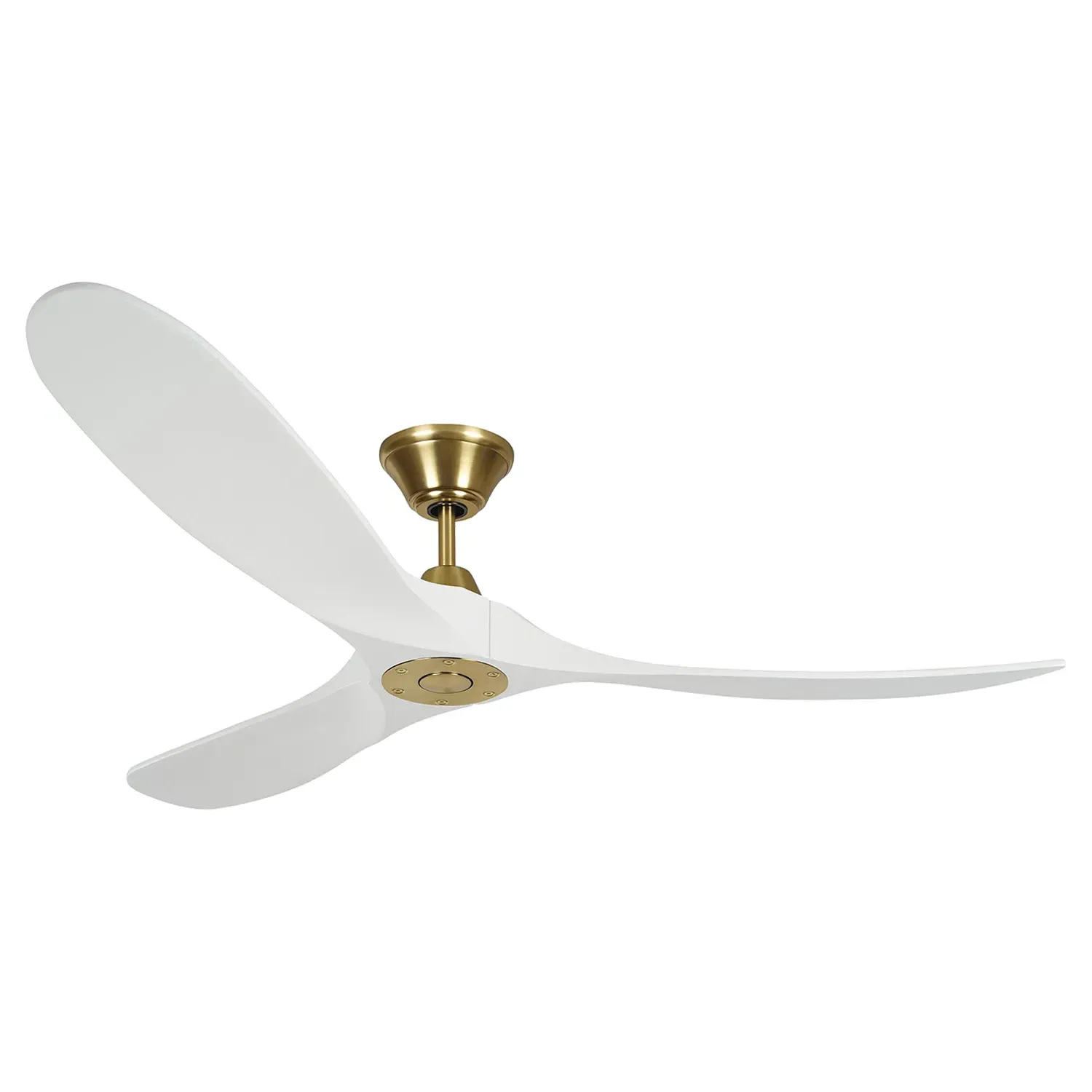 Maverick 60-Inch Ceiling Fan - Burnished Brass, Steel