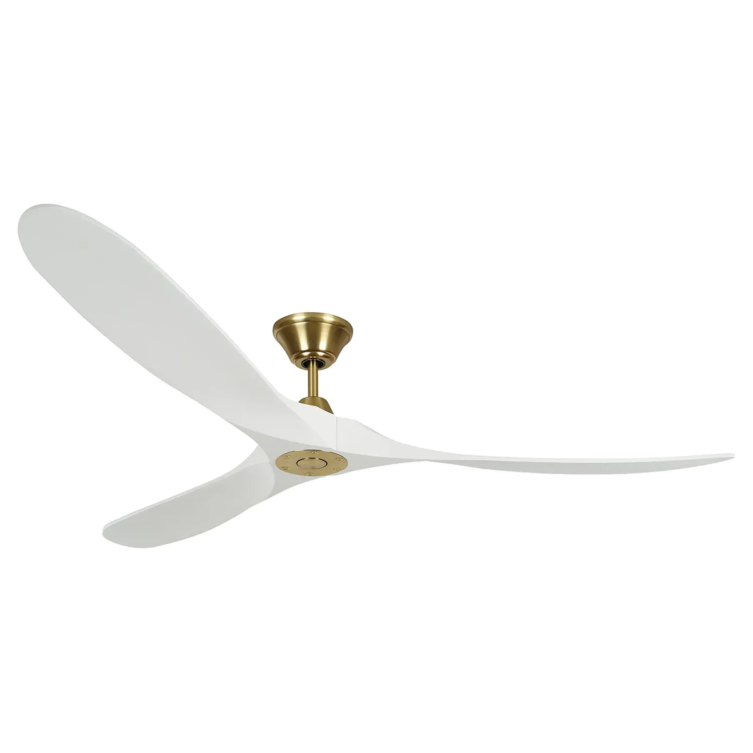 Maverick 70-Inch Ceiling Fan - Burnished Brass, Steel