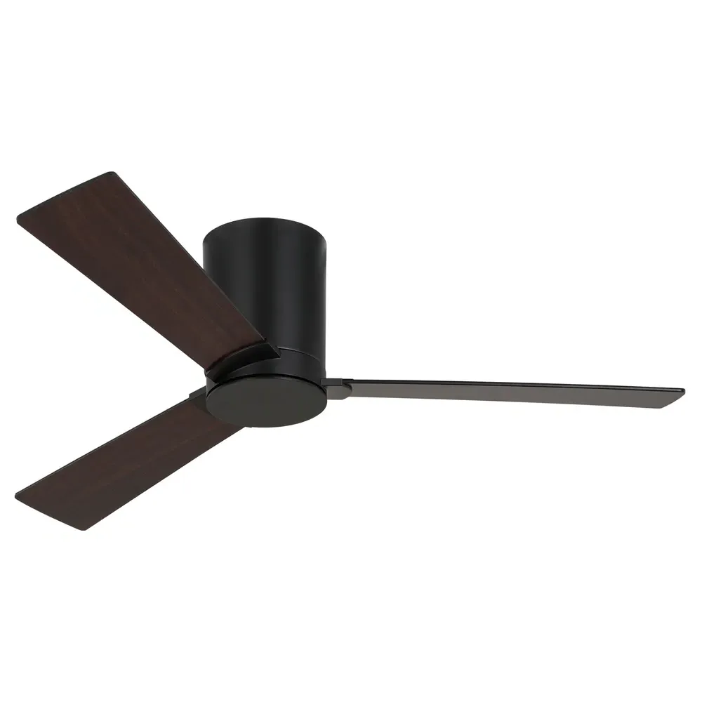 Rozzen 44" Hugger Ceiling Fan with Reversible Blades - Black