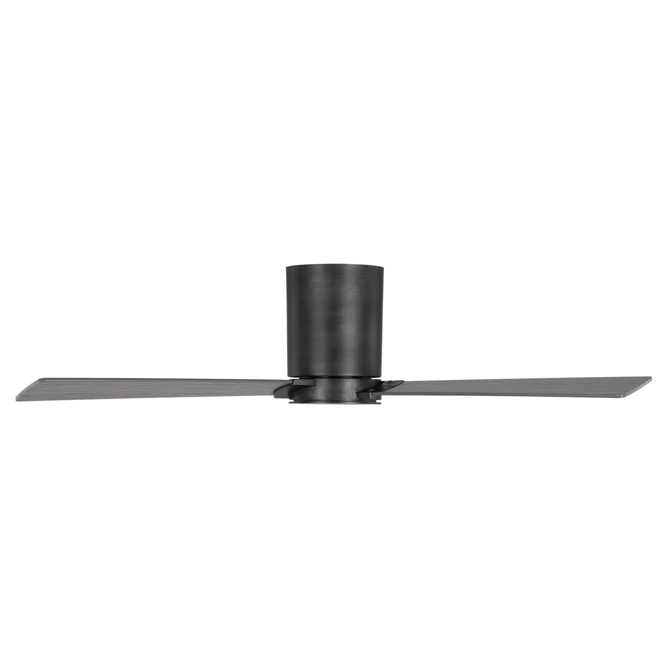 Rozzen 52" Hugger Ceiling Fan - Aged Pewter, Light Grey
