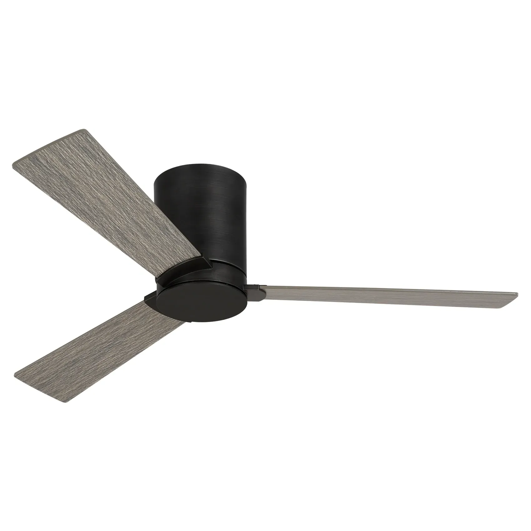 Rozzen 52" Hugger Ceiling Fan - Aged Pewter, Light Grey image