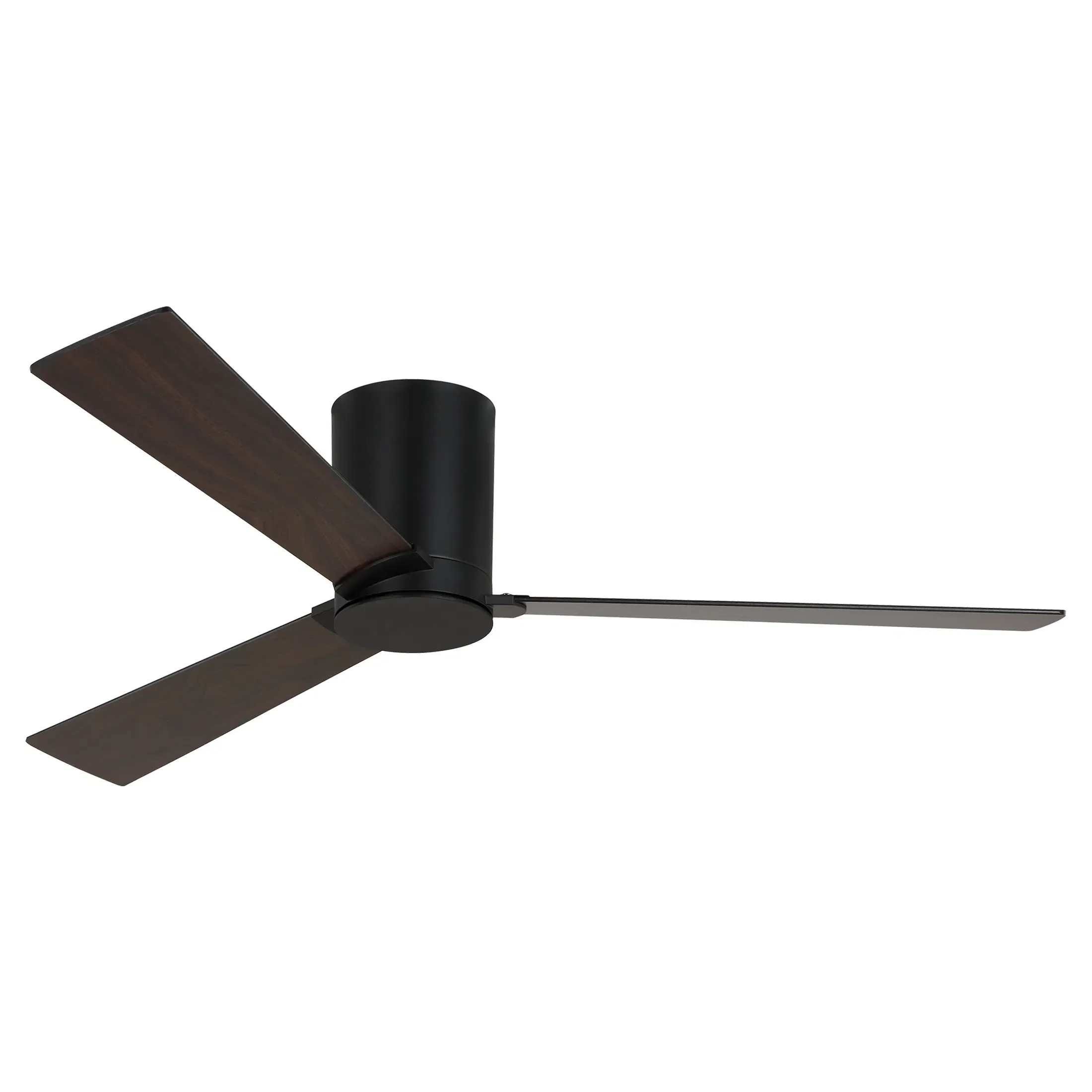 Rozzen 52" Hugger Ceiling Fan with Reversible Blades - Black