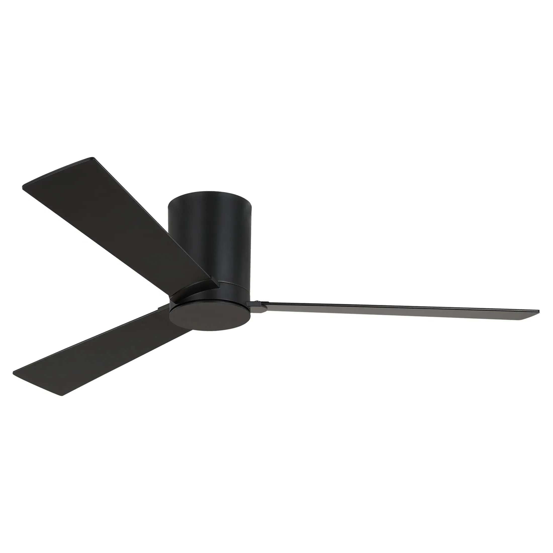 Rozzen 52" Hugger Ceiling Fan with Reversible Blades - Black