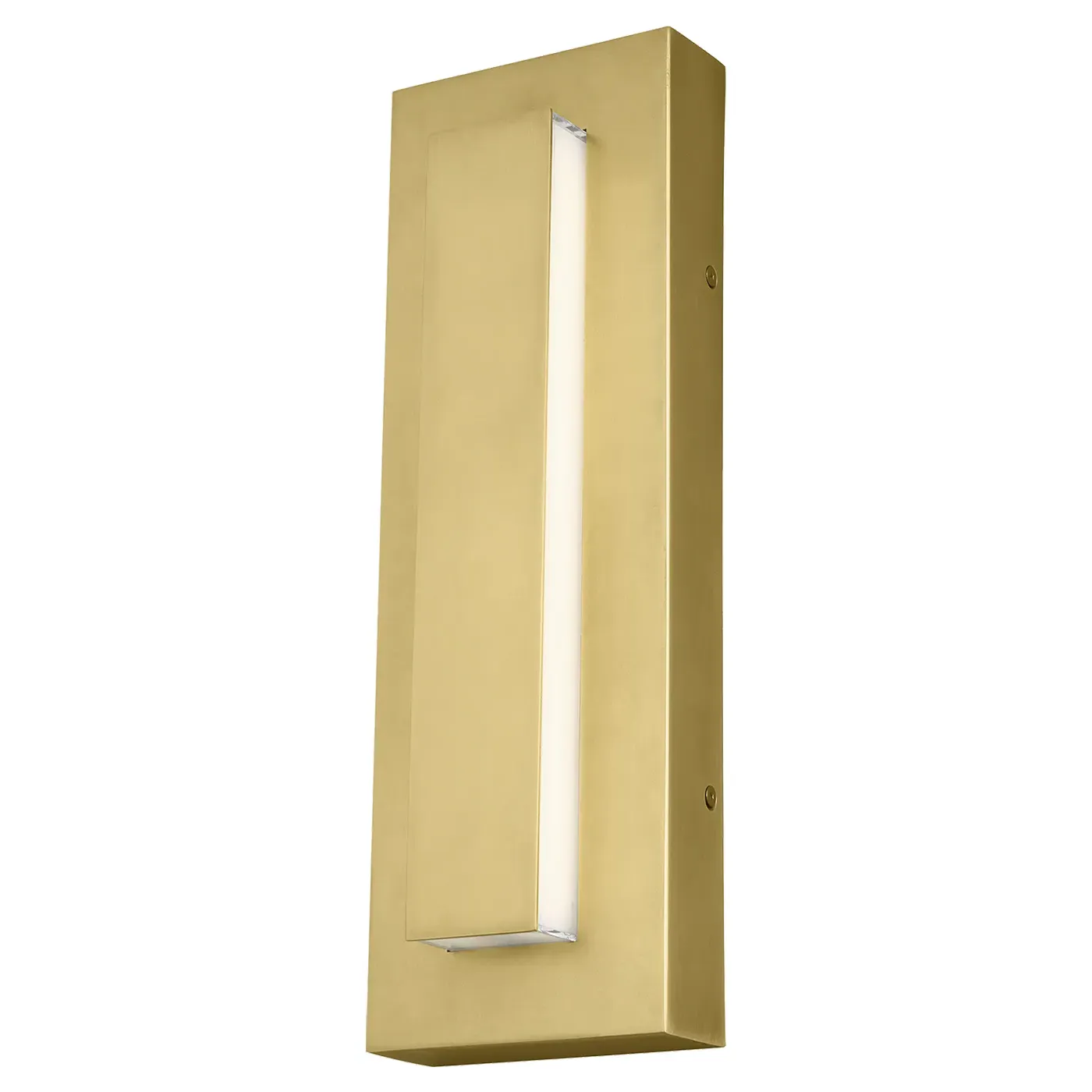 Aspen 15-Inch Outdoor Sconce - Natural Brass, Aluminum